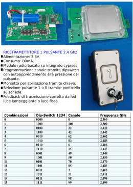 Pulsante radio 2,4Ghz P0-P1