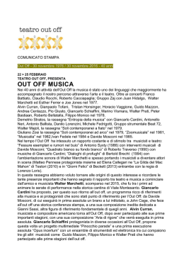 out off musica - Teatro Out Off