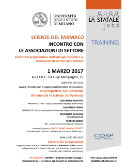 Milano, 1 marzo — Aula 03, Settore Didattico Colombo