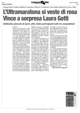 Il Corriere di Siena_articolo 1