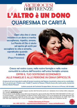 locandina - Caritas Firenze