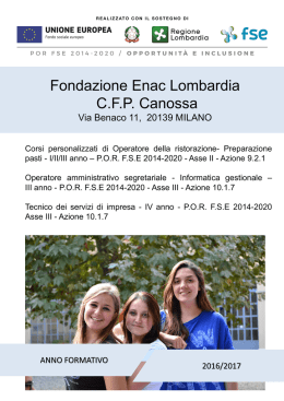 Presentazione di PowerPoint - Fondazione ENAC Lombardia CFP