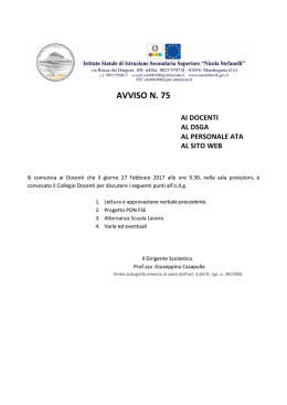 Collegio docenti 27 febbraio 2017 - Sono aperte le iscrizioni all