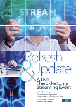 A Live Thyroidectomy Streaming Event