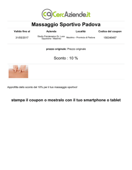 Massaggio Sportivo Padova