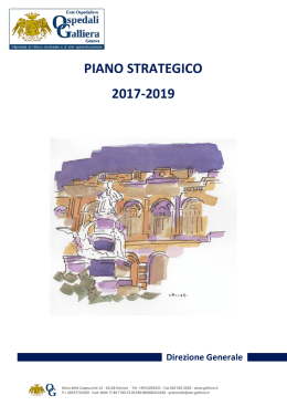 PIANO STRATEGICO 2017-2019