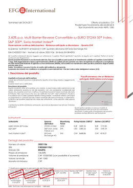3.40% p.a. Multi Barrier Reverse Convertible su EURO STOXX 50
