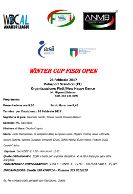 Gara FISDI Winter Cup Open