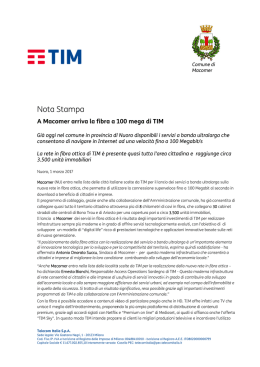 No ta Stam mpa - Telecom Italia