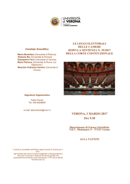 Programma del 3 marzo - Ordine degli Avvocati di Verona
