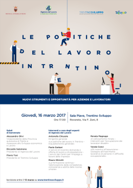 Locandina - Trentino Sviluppo