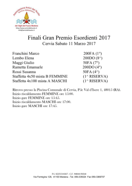 Finali Gran Premio Esordienti 2017