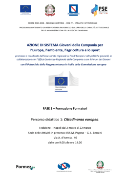 Programma - FSE Regione Campania