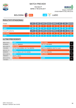 match program - Lega Serie A