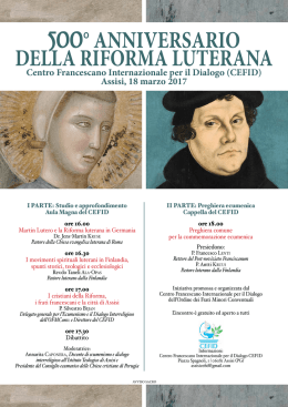 Centro Francescano Internazionale per il Dialogo (CEFID) Assisi, 18
