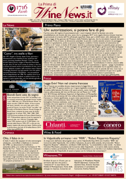 WineNews - La Prima di Winenews - n. 2090