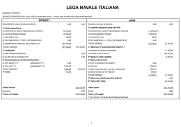 BILANCIO CONSUNTIVO 2016 - LEGA NAVALE ITALIANA