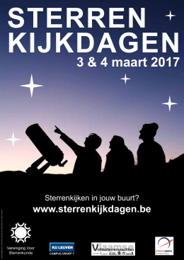 Affiche Sterrenkijkdagen 2017 - Vereniging Voor Sterrenkunde