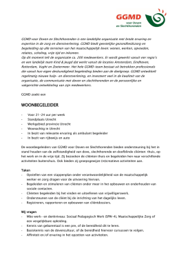 Woonbegeleider | Utrecht - GGMD voor Doven en Slechthorenden