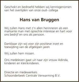 Hans van Bruggen