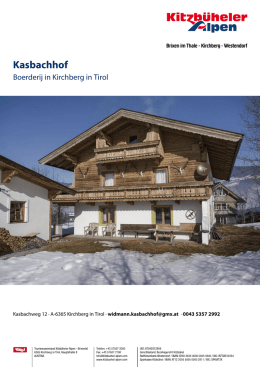 Kasbachhof in Kirchberg in Tirol