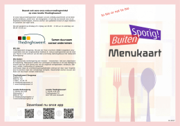 nu onze app - Restaurant BuitenSporig
