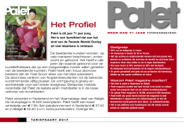 Het Profiel - Palet Magazine