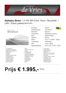 Prijs &euro; 1.995,