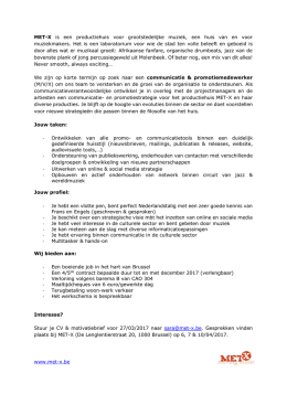 Vacature Communicatie