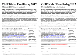 CJJF Kids / Familiedag 2017 CJJF Kids / Familiedag 2017