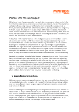 Pleidooi voor een Gouden pact