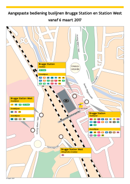 Aangepaste bediening buslijnen Brugge Station en Station West