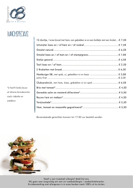 menukaart - Brasserie 08