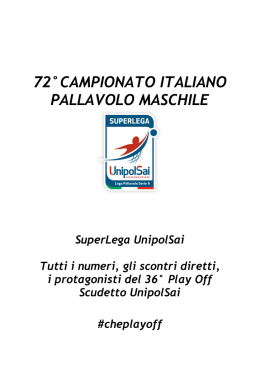 Play Off Scudetto UnipolSai 2017