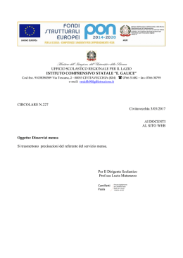 n. 227 - Disservizi mensa
