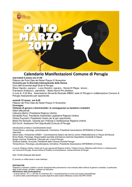 8 Marzo 2017 - Comune di Perugia