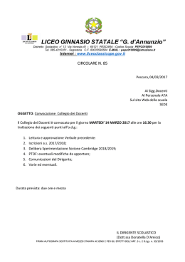 collegio docenti - liceo classico pescara