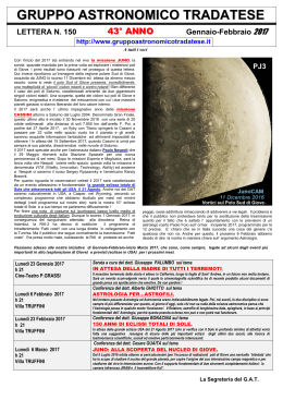 Lettera n. 150 - Gruppo Astronomico Tradatese