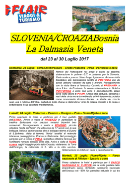 SLOVENIA/CROAZIABosnia La Dalmazia Veneta