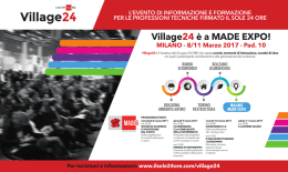 Village24, il programma