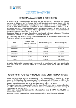 COMUNICATO STAMPA Digital Multimedia