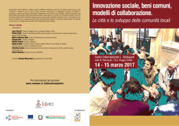 Programma convegno - Comune di Reggio Emilia