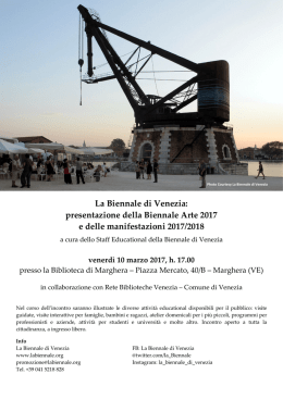Locandina evento Biennale - Venezia