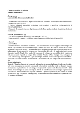 Corso Accessibilità in editoria Milano, 30 marzo 2017