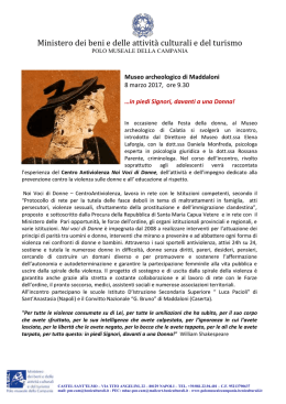 Iniziativa Noi Voci di Donna - Convitto Nazionale "Giordano Bruno"
