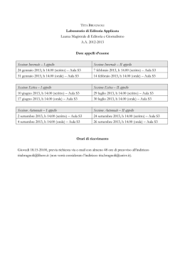 Brugnoli Date Appelli e Ricevimenti (pdf, it, 51 KB, 10/29/12)