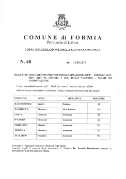N. 40 - Comune di Formia