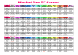 programma bibione - Beach Fitness ©2017