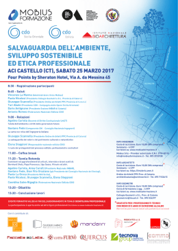 Programma - Collegio dei Geometri di Catania