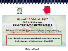 SLIDE di Marianna Piccioli - Livorno 16 febbraio